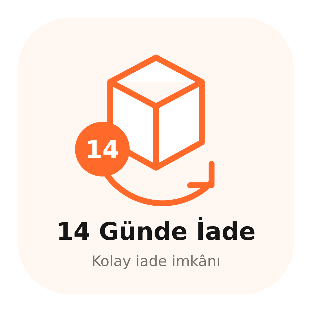 14 günde kolay iade imkânı