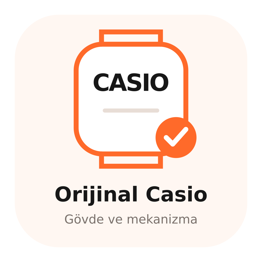 Orijinal Casio gövde ve mekanizma